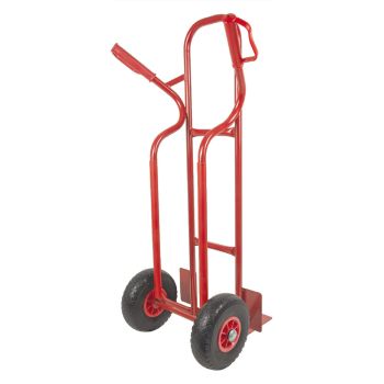 TRESTLES Sackkarre pannensicher Gleitkufe Transportkarre Profi 250kg S04 rot 