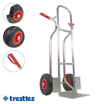 TRESTLES Sackkarre Alu Aluminium Treppenrutsche Vollgummireifen S04 Alu 150kg 