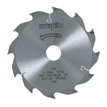 MAFELL Hartmetall Sägeblatt HM 120 x 1,8 x 20 mm - 12 Zähne - Ersatzblatt 