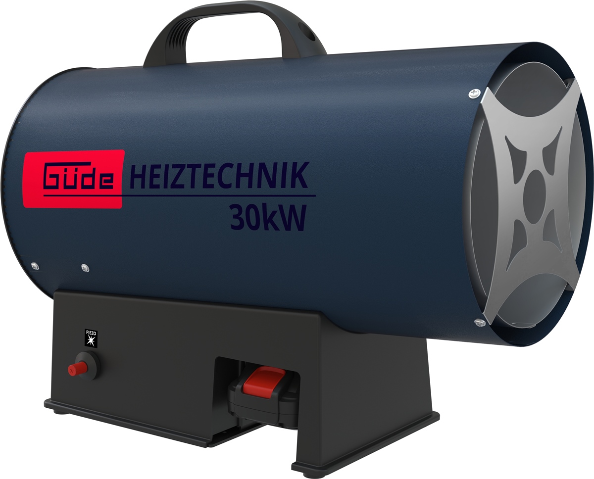 GH tragbar 30 kW Akku Heizer 18-201-05 inkl Akku Heizlüfter Gasheizgebläse GÜDE
