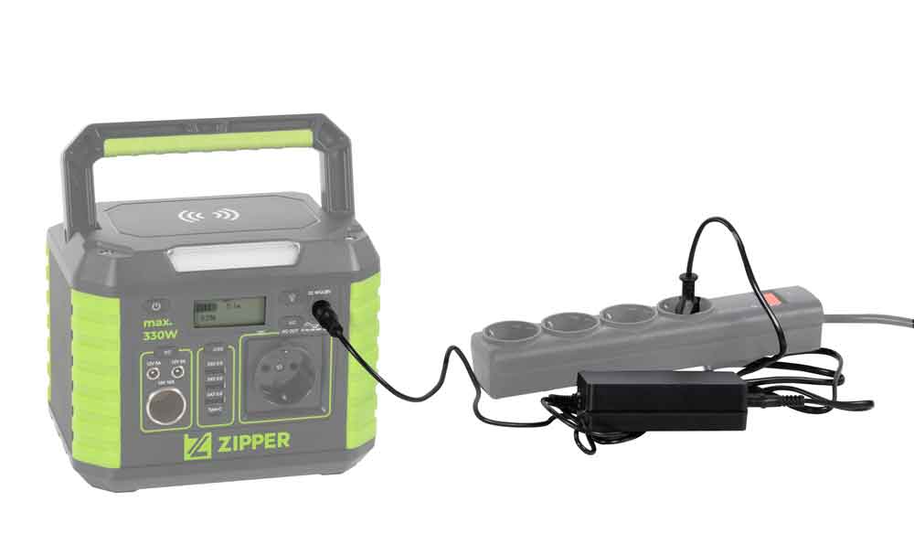 ZIPPER ZI-PS330 Powerstation Power Station 230V USB, DC-Ausgang 330W USB-PD, AC