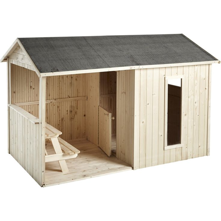 Soulet Spielhaus Cyrielle Mit Anbau Garten Holzhaus Outdoor