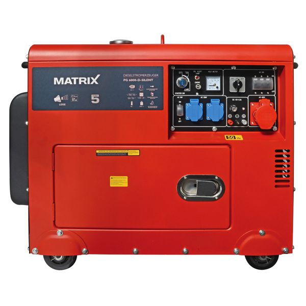 MATRIX Diesel Stromerzeuger Notstromaggregat 230V 400V PG 6000D **2.Wahl** 