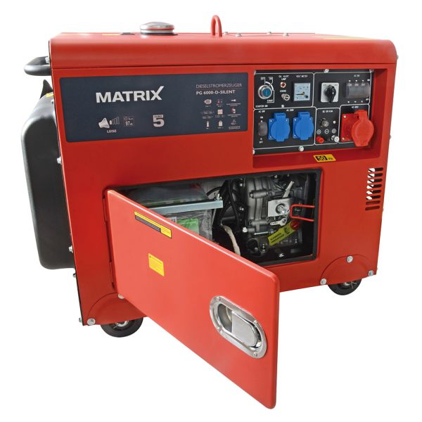 MATRIX Diesel Stromerzeuger Notstromaggregat 230V 400V PG 6000D **2.Wahl** 