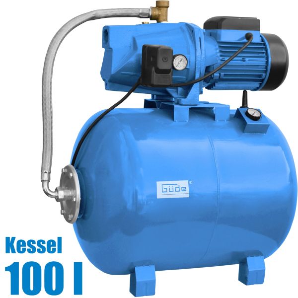 GÜDE Hauswasserwerk HWW 2100 G Pumpe Bewässerung 2100W 100l Kessel 6000l 