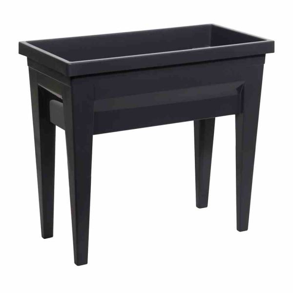 EDA Hochbeet VEG & Table City anthrazit 57l 76x68,5x38 cm Kunststoff Gewächshaus 