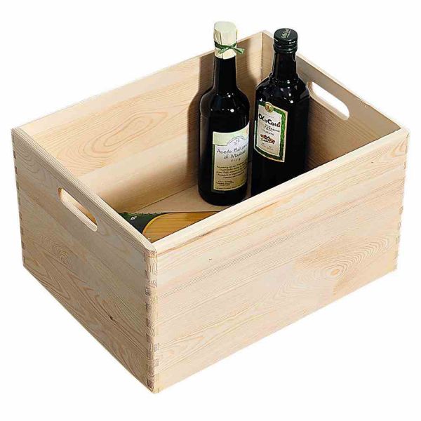 KESPER Allzweck-Kiste Kiefer 40 x 30 x 23 cm Holzkiste, Holz, Kiste, Beige 