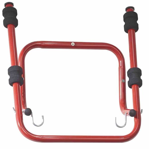 MOTTEZ Fahrradwandhalter für 2-Räder 520 x 440 x 300 mm Fahrradständer, Rot 