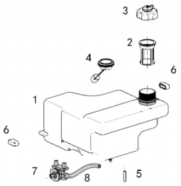 MATRIX Ersatzteil Kraftstofffilter für Stromerzeuger Stromgenerator PG 3000i-USB 