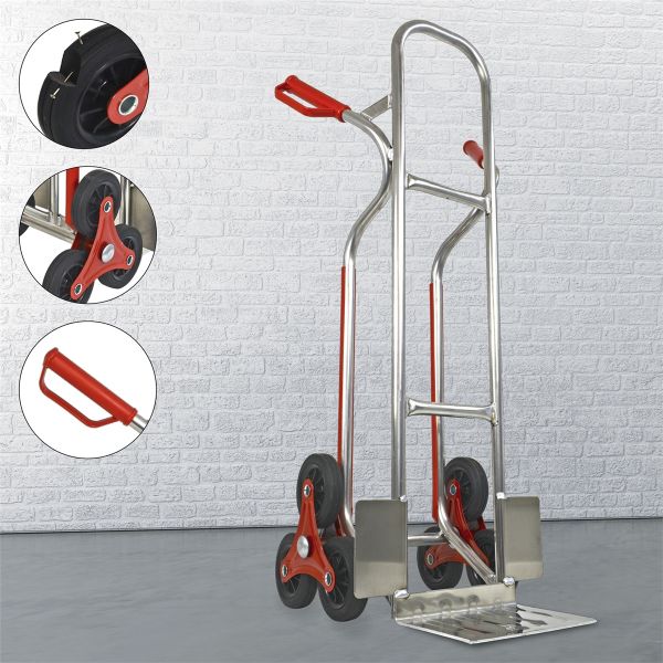 TRESTLES Sackkarre Treppensteiger Alu Aluminium Transportkarre 200kg S04HS Alu 