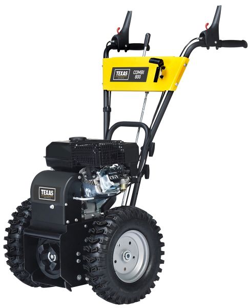 TEXAS Combi 800TGE 5in1 Benzin Kehrmaschine Schneeräumer Schneefräse E-Start 