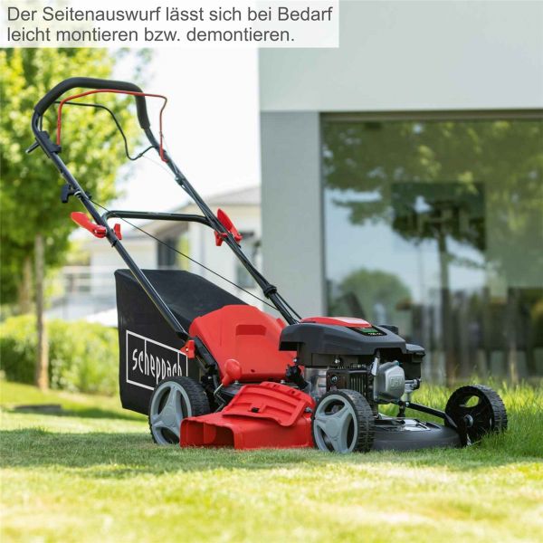 Scheppach Benzin Rasenmäher MS161-46 Benzinmäher 46cm Mäher mit Radantrieb 6in1 