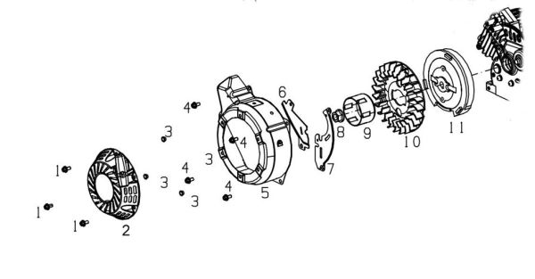 MATRIX Ersatzteil Motorschutzabdeckung für Stromerzeuger Generator IG 2000i 