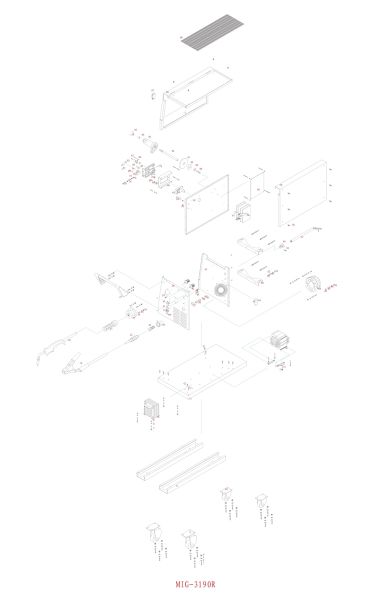 MATRIX Ersatzteil Anschlusskabel 5x1,5 mm² 240 cm KCD-101 16A für MIG MAG 200 