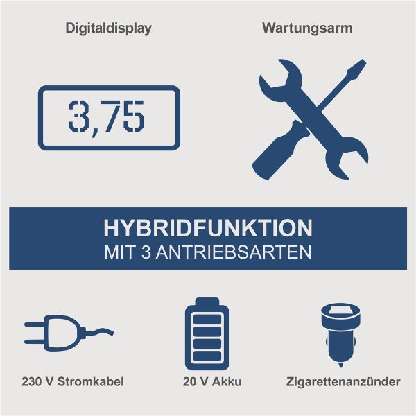 Scheppach AirForce 6 Akku Druckluft Kompressor 10 bar 230 12 20V Hybridbetrieb 