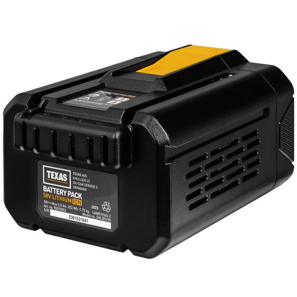 TEXAS Akku 58V 5.0Ah Ersatzakku Systemakku für 58 Volt Akkuserie 90070053 