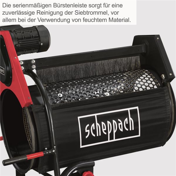 SCHEPPACH RS350 Gartenrollsieb Trommelsieb Siebtrommel Kompostsieb Erdsieb 230V 