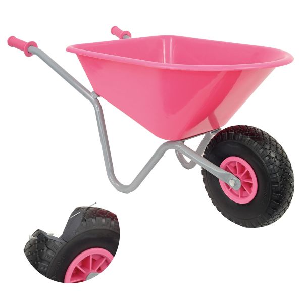 Matrix Kinder Schubkarre rosa Kinderschubkarre Schubkarre pink  *40kg Tragkraft* 