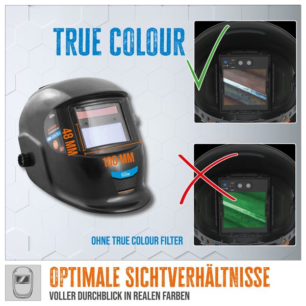 GÜDE automatischer Schweißhelm Schweißmaske Schweißschild GSH-TC-2 