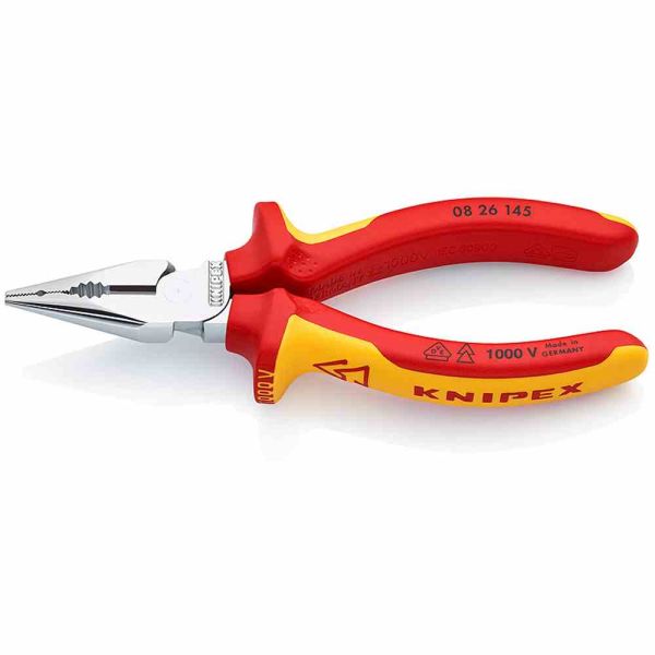 KNIPEX 0826145 Spitz-Kombizange 145mm Schutzisoliert 1000V Kombizange VDE geprüft 