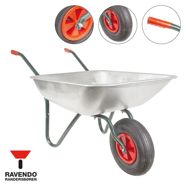 RAVENDO DIY80 Marken Schubkarre Gartenkarre Schiebkarre Hofkarre 80l *Gebraucht* 