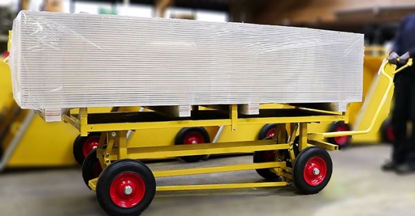 RAVENDO PBT2200 Transportwagen Plattformwagen Gipskartonplatten 0,7x2,2m 1200kg 