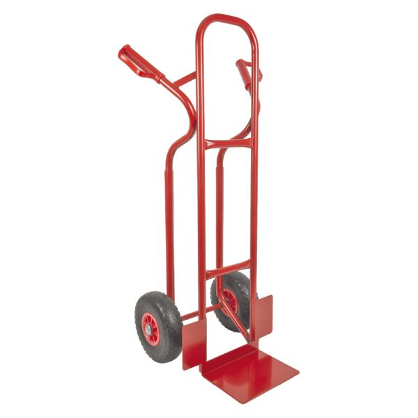 TRESTLES Sackkarre pannensicher Gleitkufe Transportkarre Profi 250kg S04 rot 