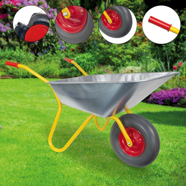 RAVENDO BD1002 PUR Schubkarre Bauschubkarre Gartenkarre 100l *2.WAHL* 