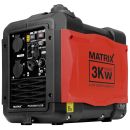 MATRIX Notstromaggregat Stromerzeuger Stromgenerator Inverter Benzin PG3000i-USB  