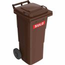 SULO 1049743 Müllgroßbehälter 60 Liter Kunststoff fahrbar 10 kg braun 