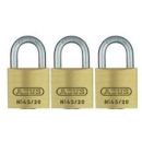 ABUS 11822 7 SB Messing-Vorhangschloss 45 TRIPLES ***NEU*** 