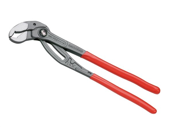 KNIPEX Cobra® Wasserpumpenzange 400 mm Rohrzange Rillengelenk grau