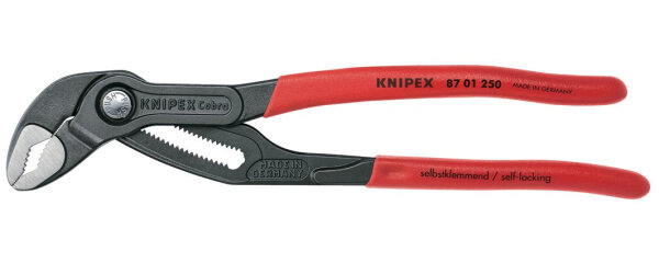 KNIPEX Cobra® Wasserpumpenzange 250 mm Rillengelenk grau atramentiert