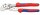 KNIPEX Zangenschlüssel 180mm Vanadin-Elektrostahl geschmiedet Stufenloses Greifen