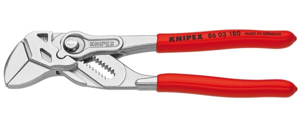KNIPEX Zangenschlüssel 180mm verchromt Elektrostahl Kunststoff ölgehärtet