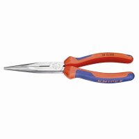 KNIPEX Flachrundzange 200mm gerade Backen isoliert...
