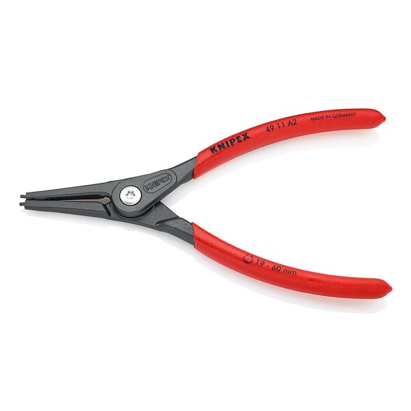KNIPEX 0304873 Sicherungsringzange, gerade, 19-60mm, geeignet für außenliegende Sicherungsringe