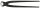 KNIPEX Monierzange Zange 280mm Schwarz Stahl ölgehärtet 0301220