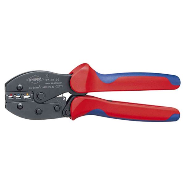 KNIPEX 0305257 Kerbzange, mechanisch, Kabelschuhe/Verbinder, 0,5-6mm², AWG10-20, Kerbung