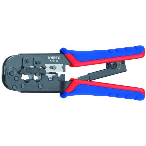 KNIPEX 0304439 Crimpzange 190mm für Westernstecker