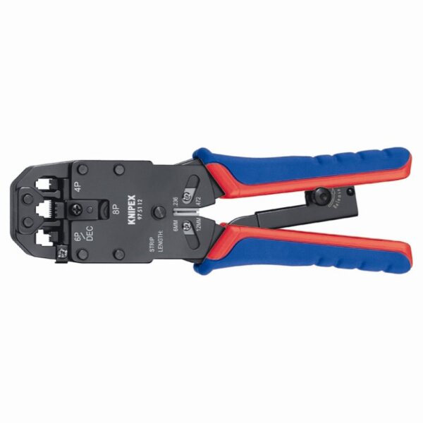 KNIPEX 0304440 Crimpzange 200mm für Westernstecker,