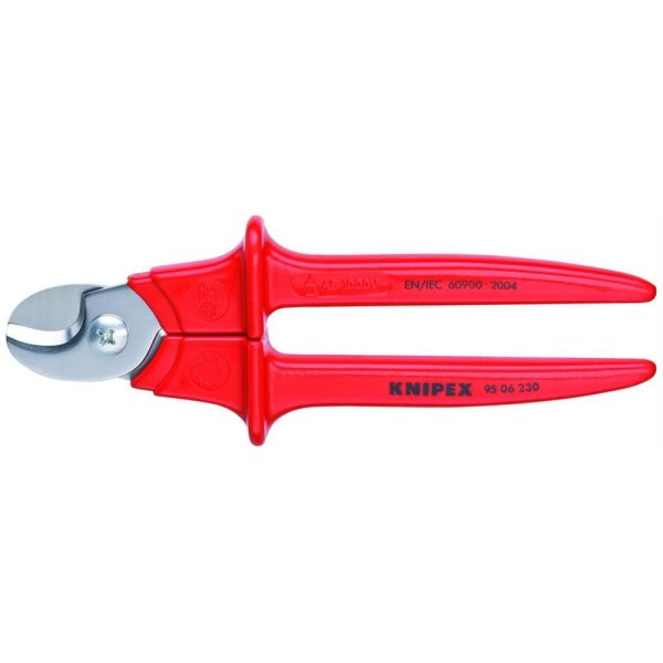 KNIPEX 0303412 Kabelschere, mechanisch Einhand, Ø16mm, 70mm², L230mm, VDE geprüft