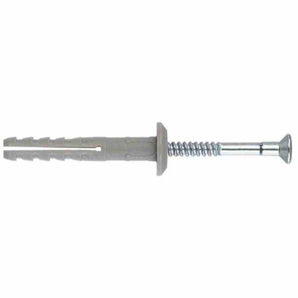 FISCHER N6X40FZ N 6 x 40/7 P Nageldübel mit Pilzkopf und Nagelschraube,