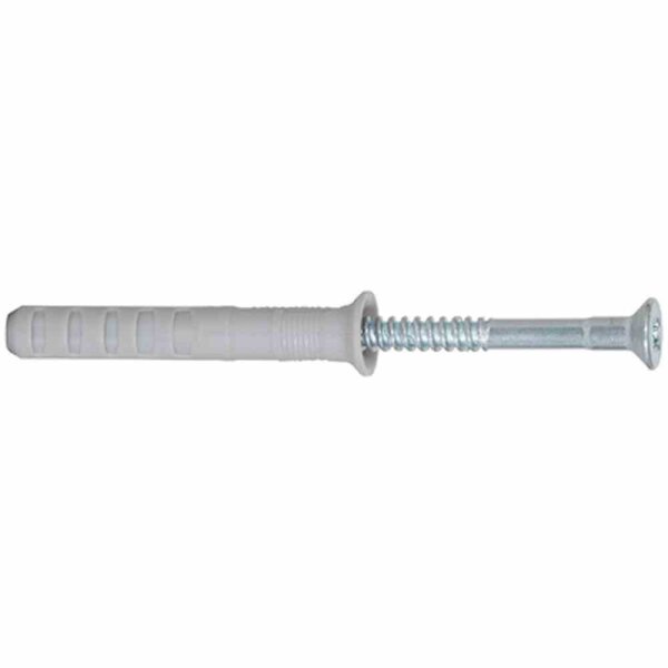 FISCHER N6X40Z N 6 x 40/10 S Nageldübel mit Senkkopf und Nagelschraube,