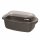 KRÜGER Aromabräter, Bräter Leipzig mit Glasdeckel, Aluguss, schwarz