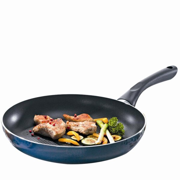 KRÜGER Bratpfanne, Grillpfanne, Pfanne, Troja, 24cm, Induktion