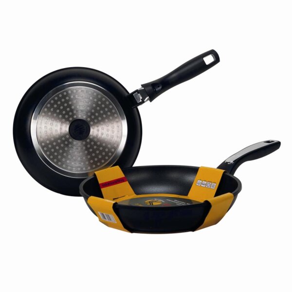 KRÜGER Bratpfanne, Grillpfanne, Pfanne, Delta, 28cm, Induktion
