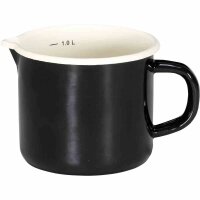 KRÜGER Milchtopf Triest 12 cm mit Ausguss Emaille...