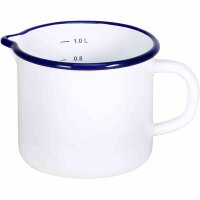 KRÜGER Milchtopf Husum 12 cm mit Ausguss Emaille...
