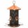SIENA GARDEN Vogelfuttersäule Copper Line für Mischfutter 31cm schwarz/kupfer